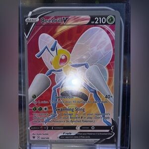 BEEDRILL V SWSH Astral Radiance #160/189 Pokemon TCG 2022 RARE CARD FULL ART